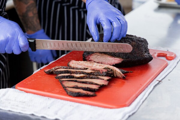 Photo credit: Auguste Escoffier School of Culinary Arts. Caption: Briskets like these are prepared as part of the HS BBQ Inc. competitions.