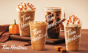 Pumpkin Spice season has arrived at Tim Hortons US restaurants, along with new Caramel Apple Lattes and returning Fall favorites!