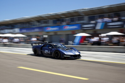 MCXtrema leaving pit lane at Weathertech Raceway Laguna Seca