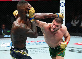 Monster Energy’s Dricus Du Plessis Submits Israel Adesanya to Defend UFC Middleweight Championship Title at UFC 305 in Perth, Australia.