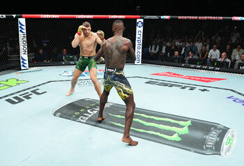 Monster Energy’s Dricus Du Plessis Submits Israel Adesanya to Defend UFC Middleweight Championship Title at UFC 305 in Perth, Australia.