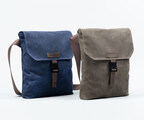 Available in blue and brown 15 oz rugged waxed canvas