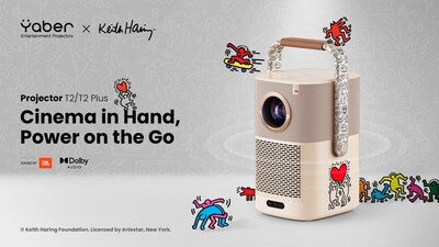 Yaber presenta el primer proyector serie T2 del mundo, inspirado en Keith Haring