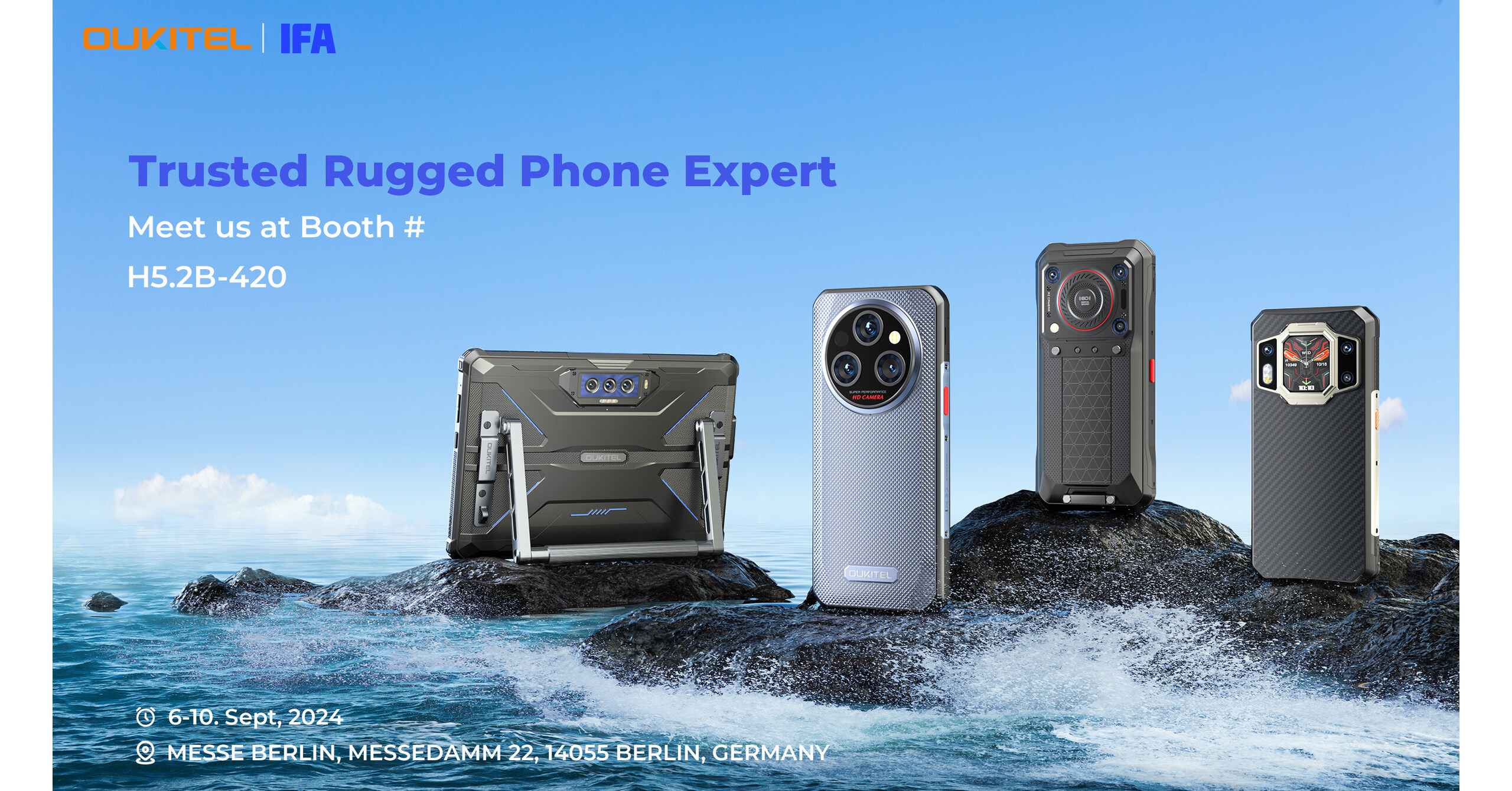 Oukitel Debuts Its Latest Cutting-edge 5G Rugged Devices for IFA 2024