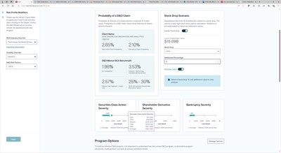 Aon's D&O Risk Analyzer tool.