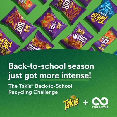 Takis® is teaming up with international recycling leader TerraCycle to launch the Takis® Snacks Free Recycling Challenge just in time for back-to-school season.