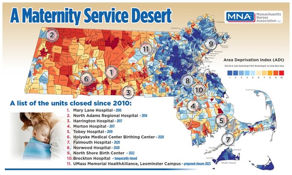 Maternity Service Desert Map