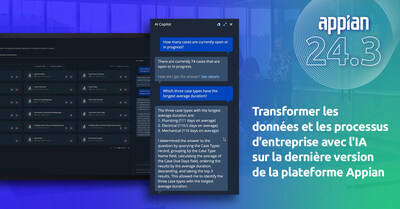 Transformer les données et les processus d'entreprise avec l'IA sur la dernière version de la plateforme Appian