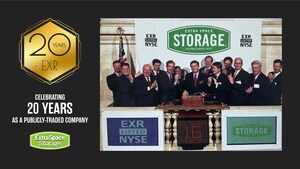 Extra Space Storage Celebrates 20 Years as a Publicly Traded Company