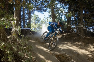 Monster Army Ryan Pinkerton Claims Second Place in the Pro Men Division at the Monster Energy Pro Downhill Competition at Snow Summit in Big Bear Lake.