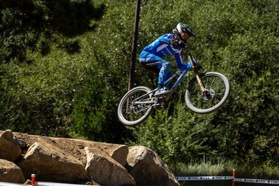 Monster Army Ryan Pinkerton Claims Second Place in the Pro Men Division at the Monster Energy Pro Downhill Competition at Snow Summit in Big Bear Lake.
