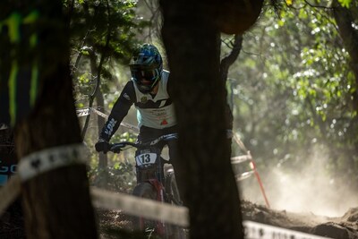 Monster Army Nathan Kitchen Claims Third Place in the Pro Men Division at the Monster Energy Pro Downhill Competition at Snow Summit in Big Bear Lake.