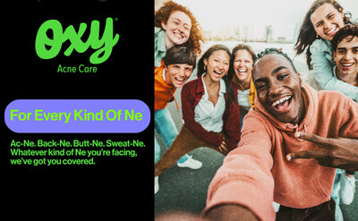 FOR EVERY KIND OF NE: Oxy® Acne Care is for Acne-ne, Back-ne, Butt-ne; Whatever kind of ne you’re facing, we have you covered and offer head-to-toe acne solutions for teen skin.