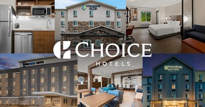 Choice Hotels extended stay brands include: Everhome Suites, WoodSpring Suites, Mainstay Suites, and Suburban Studios