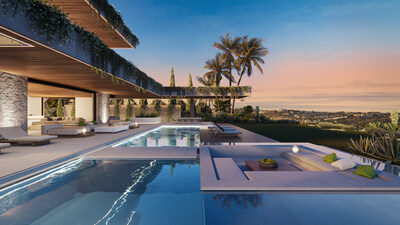 CGI of a villa at The Sky Marbella