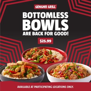 The Great Return: Craveworthy Brands Reintroduces Bottomless Bowls at Genghis Grill