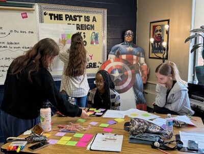Grand River Prep students take part in a set of instructional rounds as part of the school's future educators program.