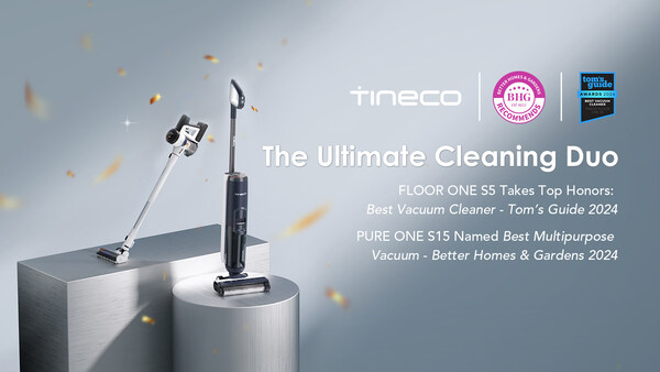 TINECO FLOOR ONE S5 has been named "Best Vacuum Cleaner" by Tom’s Guide, and TINECO PURE ONE S15 Pet has received the "Best Multipurpose" accolade from Better Home & Gardens