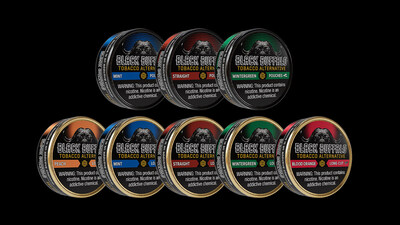 Images of Black Buffalo Pouches and Long Cut can redesigns (nicotine). Courtesy: Black Buffalo Inc.