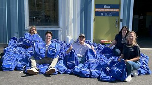 American Crane's Outreach Committee, Hoist Up!, Donates 250 Backpacks Filled with School Supplies Across Berks County, PA