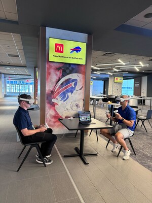 Employees at Highmark Stadium in Buffalo, NY are participating in the IIFX ASPIRE NextGen virtual reality training program using PIXO VR training scenarios. More than 84 employees, managers and customer service team members participated in the pilot program. Participants completed a pre-survey before using the virtual reality training technology and then completed a post-survey. IIFX and Pixo will use this data to tailor the program to the sports and entertainment industries.