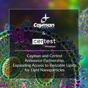 Cayman and Certest Announce Partnership, Expanding Access to Ionizable Lipids for Lipid Nanoparticles