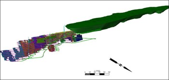 Figure 25: Isometric View of Open Pit and Underground Mine Design (CNW Group/Patriot Battery Metals Inc.)