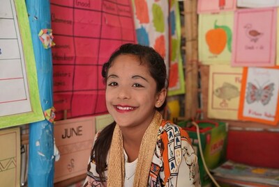 Jannat, 14,dreams of becoming a doctor and is thrilled to have the opportunity to learn again. Photo: © Rubina Hoque Alee/Save the Children Bangladesh.