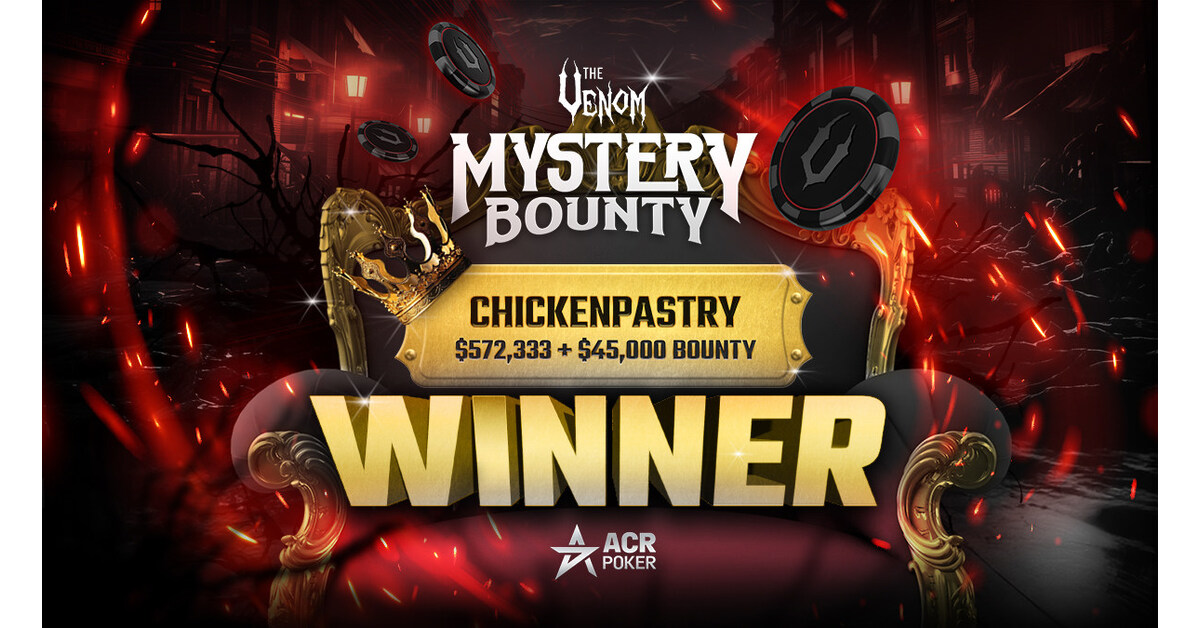 ACR Poker Wraps Up Biggest Venom Mystery Bounty and PLO Tourneys, Exceeding  Million in Combined Guarantees