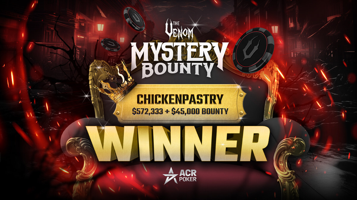 ACR Poker Wraps Up Biggest Venom Mystery Bounty and PLO Tourneys, Exceeding $10 Million in Combined Guarantees