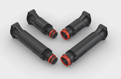 Stäubli Introduces the First UL6703 cULus Listed Large-Format Connectors for North American Renewable Energy Markets. New BosCon connectors for large-conductor PV cable set the new standard for the safe, continued expansion of the PV and EV industry infrastructure. Made in USA. (PRNewsfoto/Stäubli Electrical Connectors)