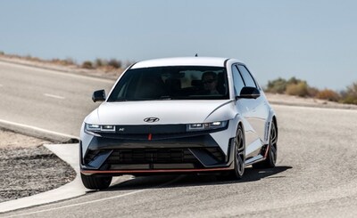 Hyundai IONIQ 5 N is photographed in California City, Calif., on Sep. 13, 2023.