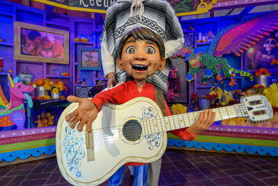 Inspired by the traditions of Día de los Muertos, Plaza de la Familia will bring music, vibrant décor, festive foods and exciting live entertainment to Paradise Gardens at Disney California Adventure Park, in Anaheim, Calif., from Aug. 23 through Nov. 2, 2024. Guests will be able to encounter the hand-animated figure of Miguel from Disney and Pixar’s “Coco.” (Richard Harbaugh/Disneyland Resort)