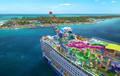 Estreando em agosto de 2025 em Port Canaveral (Orlando), Flórida, o Star of the Seas da Royal Caribbean International é a próxima combinação ousada de todas as férias, desde o refúgio na praia até o refúgio em um resort e a aventura em um parque temático. A ampla gama de Icon Class do Star oferece experiências para todos os tipos de famílias e veranistas para criar memórias do seu jeito, todos os dias, sem compromisso.