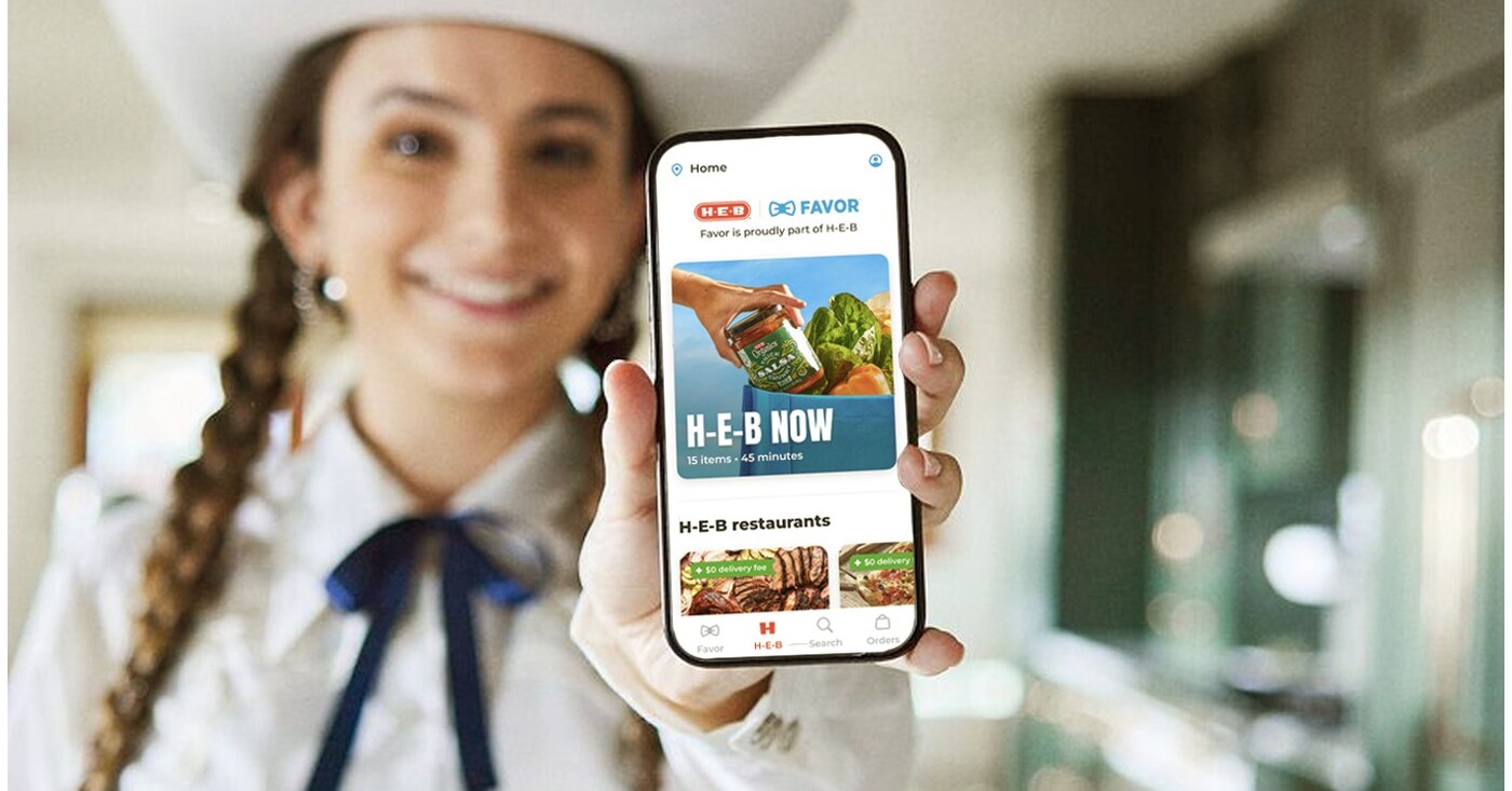 Favor brings together all of Texans’ favorite delivery services in one app with the launch of its HEB Now delivery feature