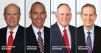 Hallett & Perrin shareholders (from left) Cullen Aderhold, Philip Danze, Leland C. de la Garza, and Robert Luxen were named to the 2025 Best Lawyers in America.