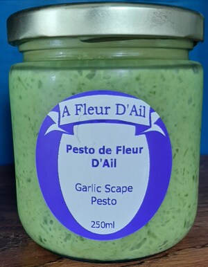 Avis de ne pas consommer du pesto de fleur d'ail préparé et vendu par l'entreprise À Fleur D'Ail