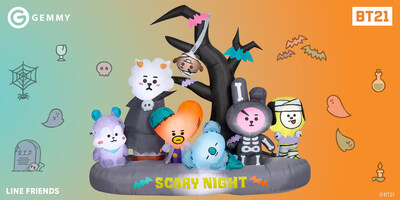 Loved globally by the youth and the youthful at heart, this standout Halloween inflatable is sure to delight enthusiasts of LINE FRIENDS and UNIVERSTAR BT21