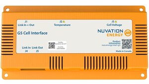 Nuvation Energy Announces High-Density Cell Interface, Expanding the G5 1500 Volt Battery Management System for Stationary Energy Storage