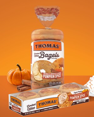 Thomas'® Brings Back Beloved Pumpkin Spice Flavor Just in Time For Fall Season