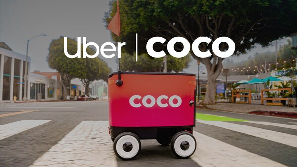 Un Coco contra entrega Uber Eats en el condado de Los Ángeles