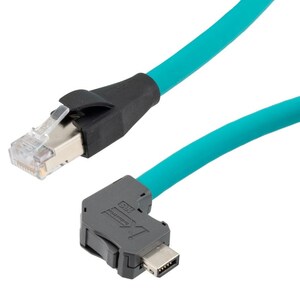 New IX Industrial Ethernet Cables with Angled Connectors Are Compact but Rugged