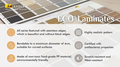 KD ECO⁺ Laminates addresses all the issues of traditional panels and offers a multitude of exclusive advantages.