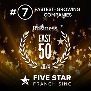 Five Star Franchising named to Utah Business Fast 50 list for third year in a row