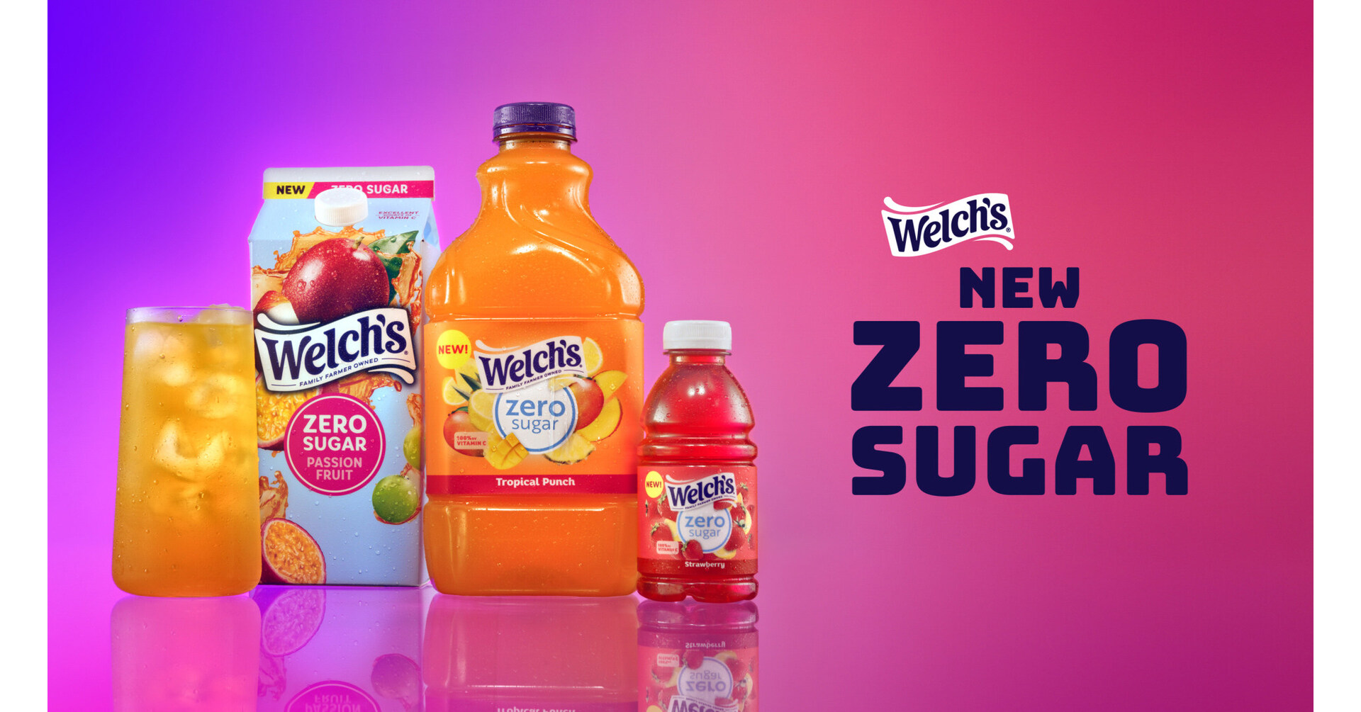 Welch's Launches New Zero Sugar Juice Line with 