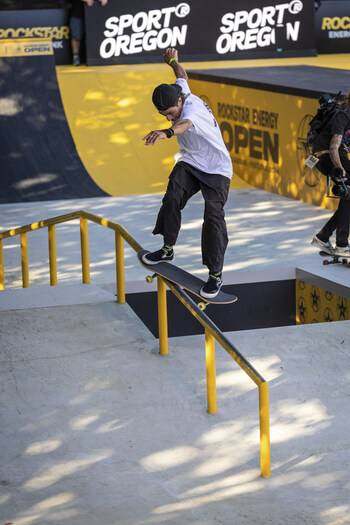 Monster Energy's Jhancarlos Gonzalez Takes $1,500 in Men’s Street Best Trick at the Rock Star Energy Open in Portland, Oregon