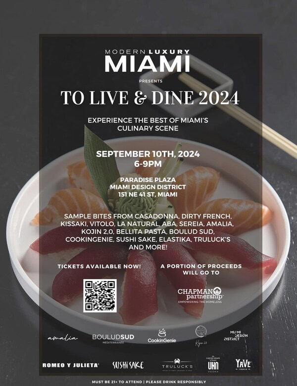 14th Annual MIAMI Magazine “To Live & Dine” Event is Back!