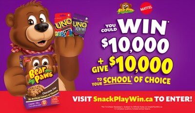 www.snackplaywin.ca (CNW Group/Dare Foods and Mattel Canada)