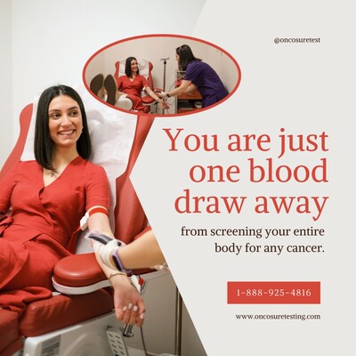 Just one blood draw can screen your entire body for any cancer. Take the first step towards early detection today. Photo by @oncosuretest