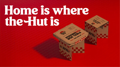 PIZZA HUT UNVEILS THE MOVING BOX TABLE: SPECIALTY PIZZA BOXES THAT TURN INTO A MINATURE TABLE FOR MOVING DAY